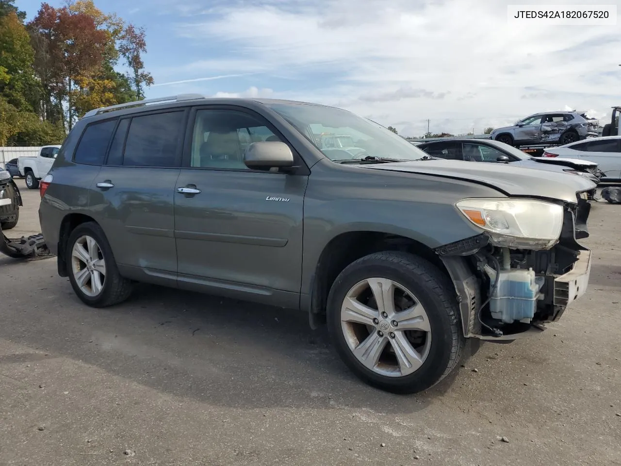 2008 Toyota Highlander Limited VIN: JTEDS42A182067520 Lot: 79501414