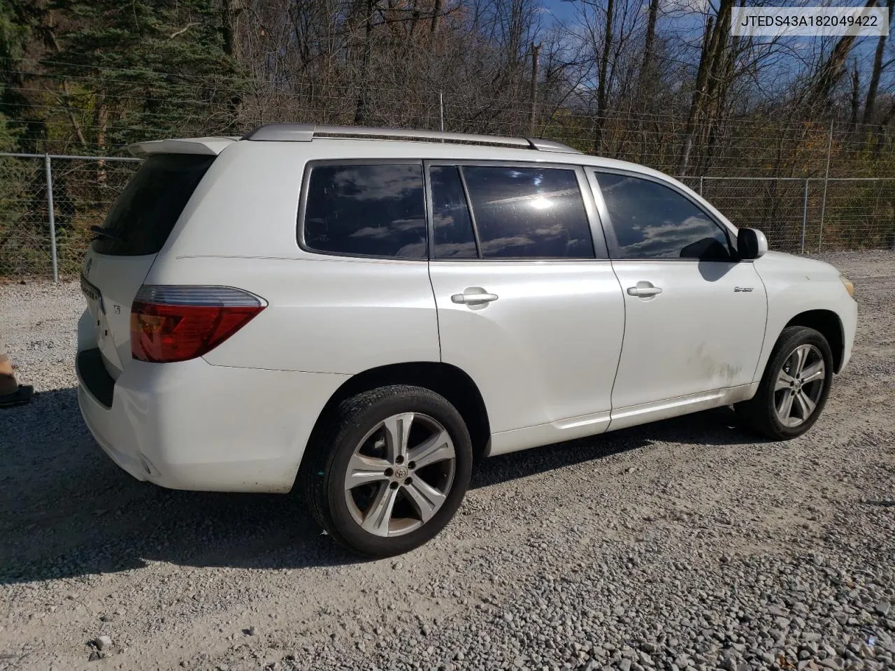 2008 Toyota Highlander Sport VIN: JTEDS43A182049422 Lot: 79574194