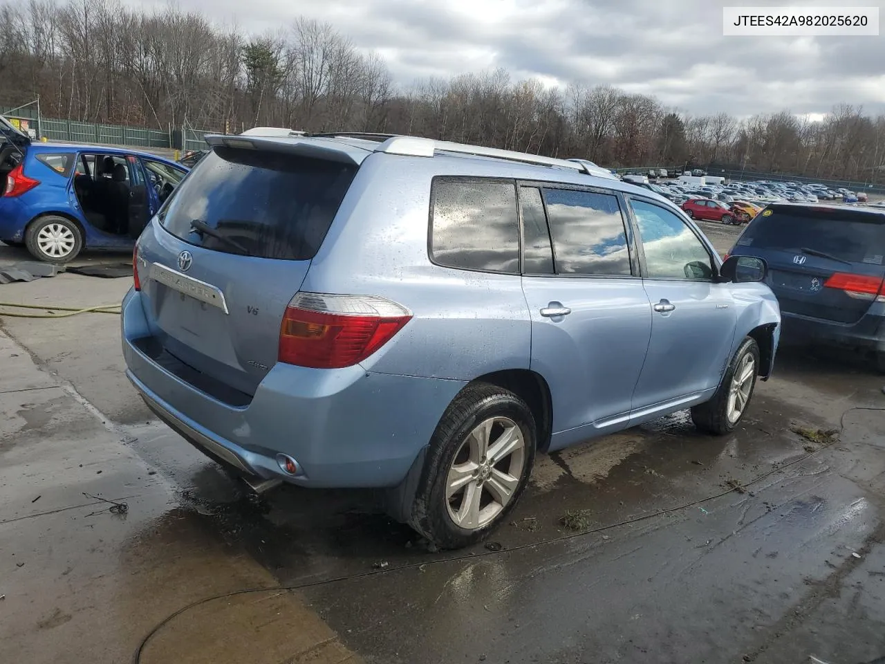 2008 Toyota Highlander Limited VIN: JTEES42A982025620 Lot: 80027044