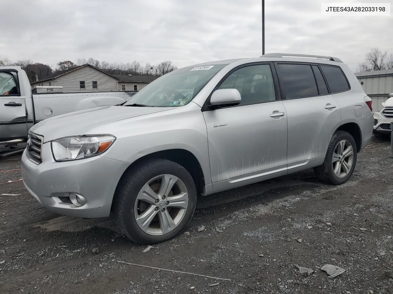 2008 Toyota Highlander Sport VIN: JTEES43A282033198 Lot: 80152844