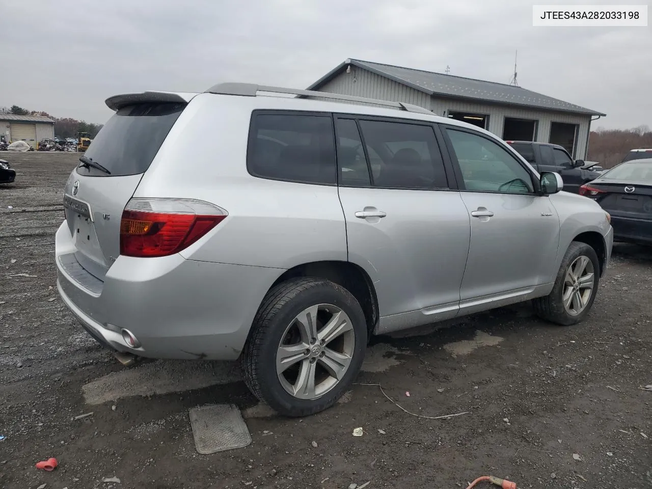 2008 Toyota Highlander Sport VIN: JTEES43A282033198 Lot: 80152844