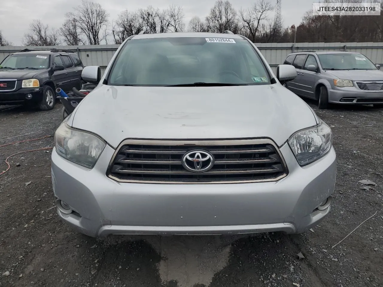 2008 Toyota Highlander Sport VIN: JTEES43A282033198 Lot: 80152844