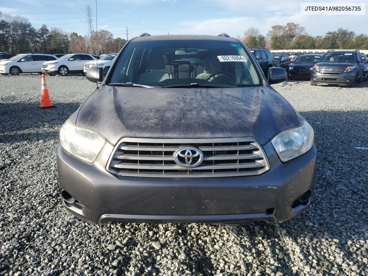 2008 Toyota Highlander VIN: JTEDS41A982056735 Lot: 80216864