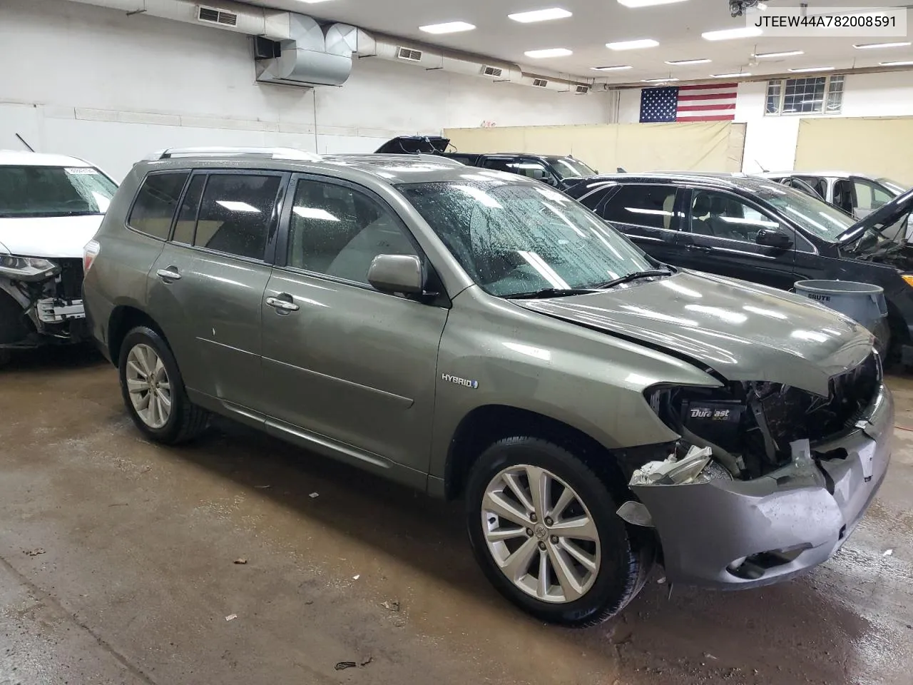 2008 Toyota Highlander Hybrid Limited VIN: JTEEW44A782008591 Lot: 80476074