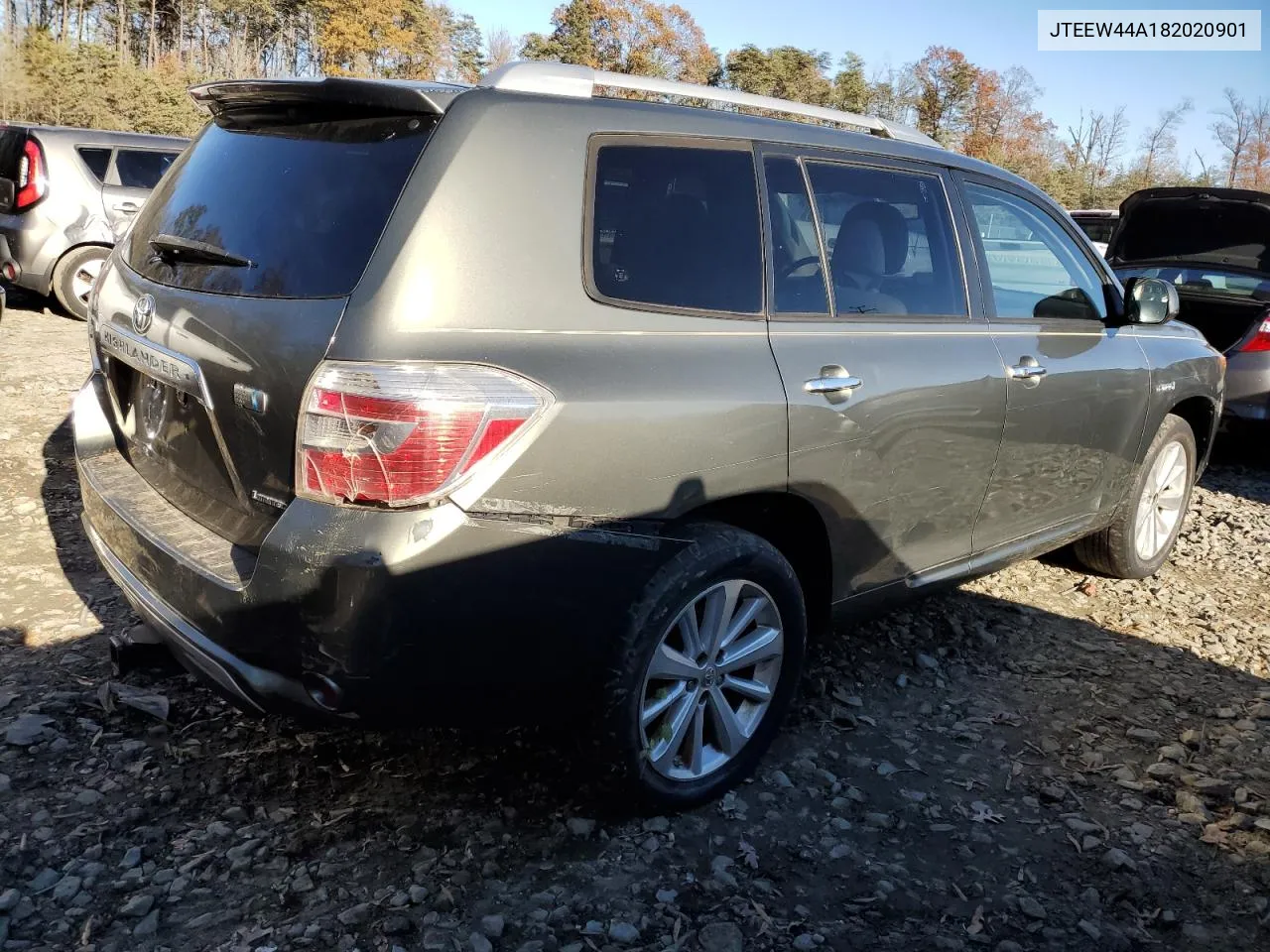 2008 Toyota Highlander Hybrid Limited VIN: JTEEW44A182020901 Lot: 80548184