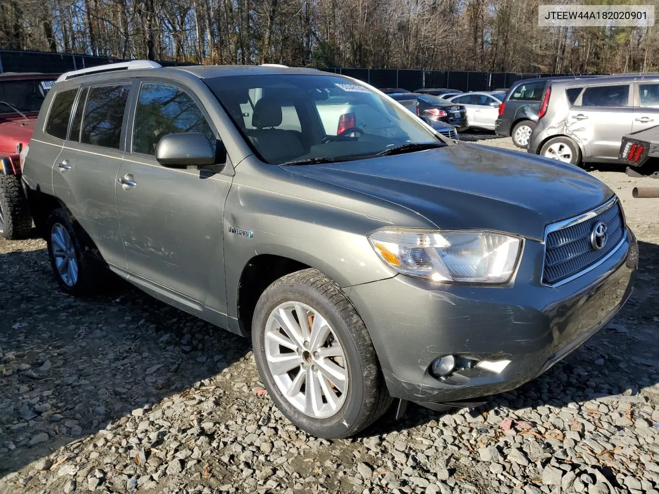 2008 Toyota Highlander Hybrid Limited VIN: JTEEW44A182020901 Lot: 80548184