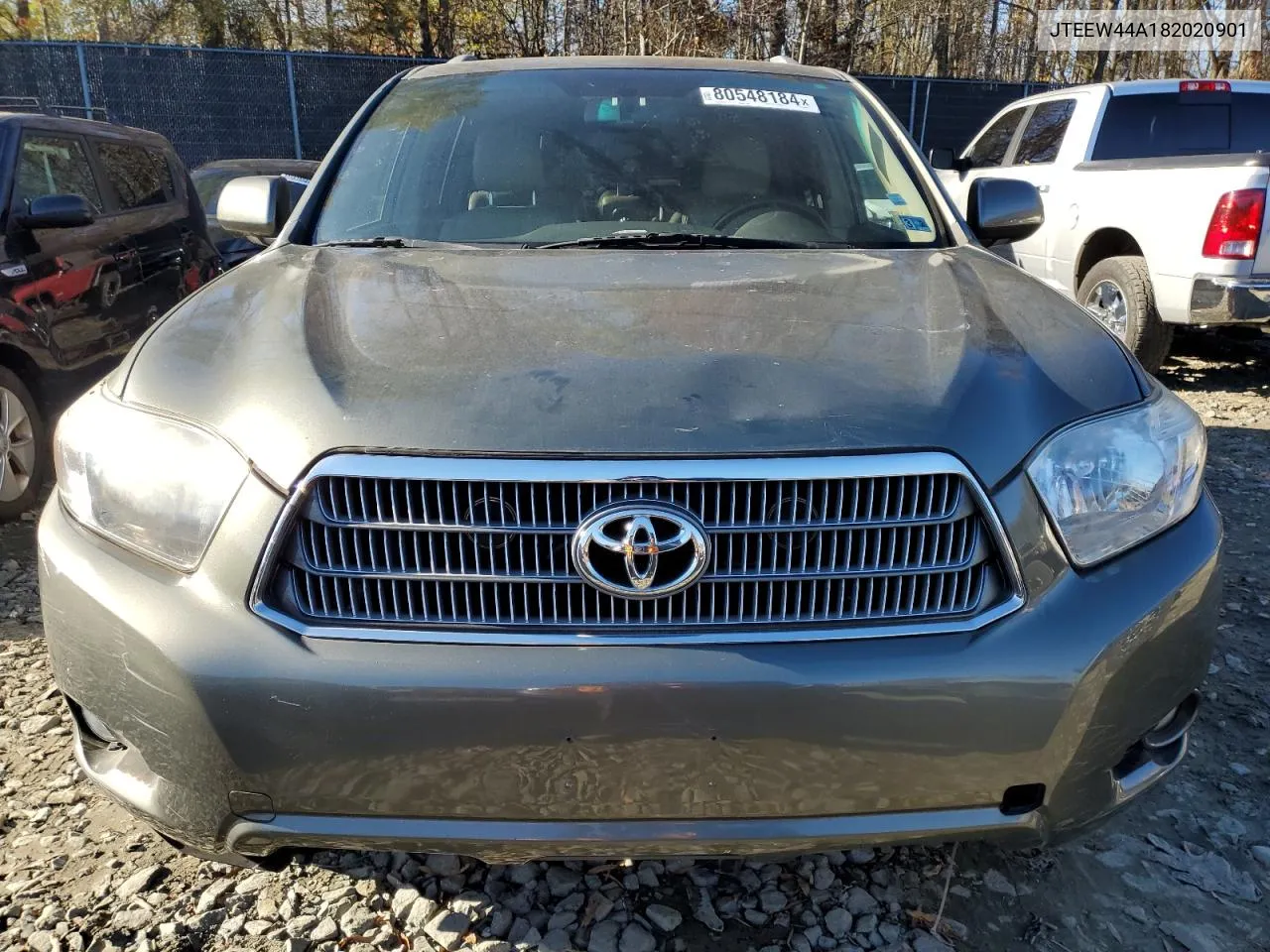 2008 Toyota Highlander Hybrid Limited VIN: JTEEW44A182020901 Lot: 80548184