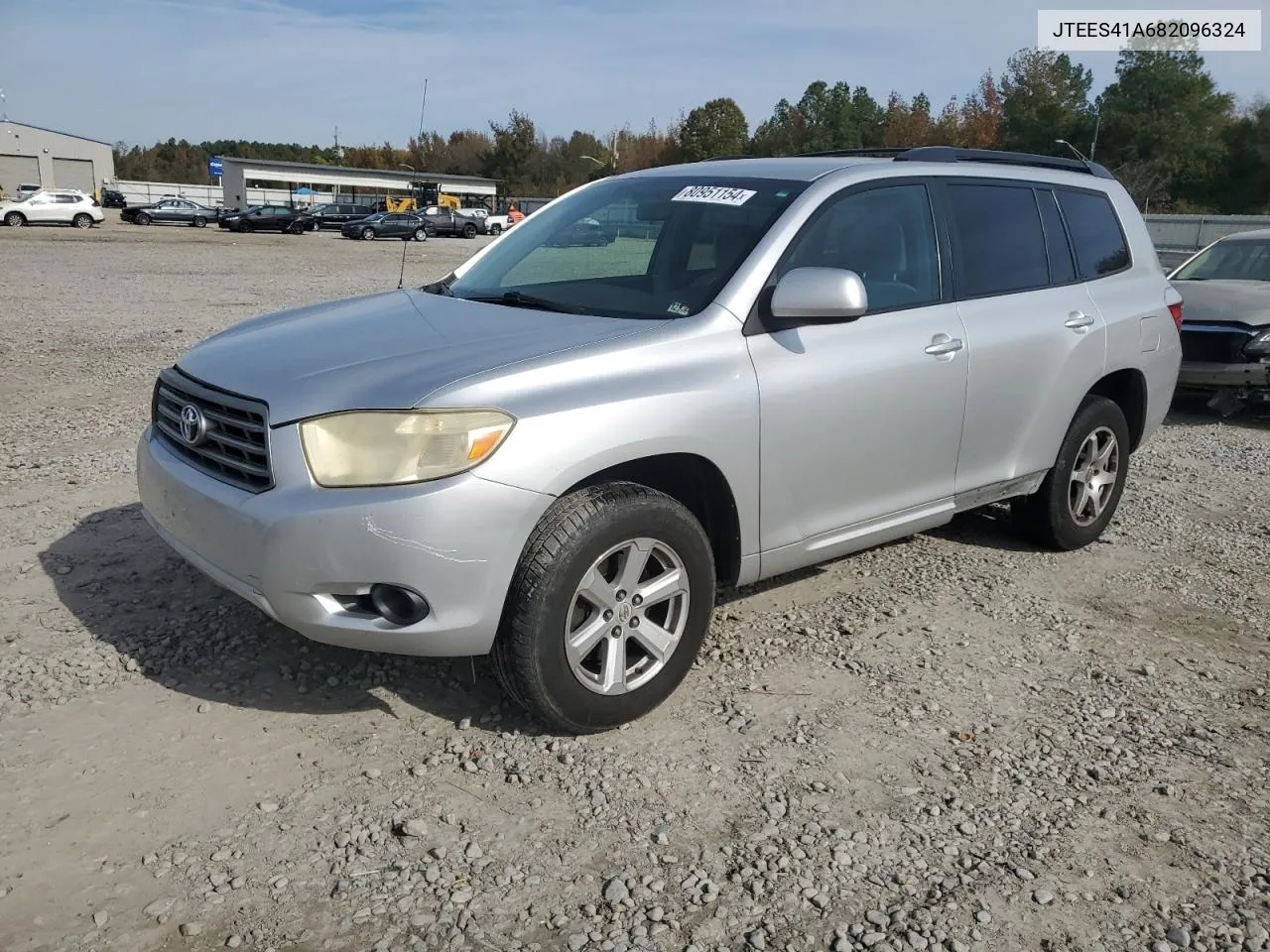 2008 Toyota Highlander VIN: JTEES41A682096324 Lot: 80951154