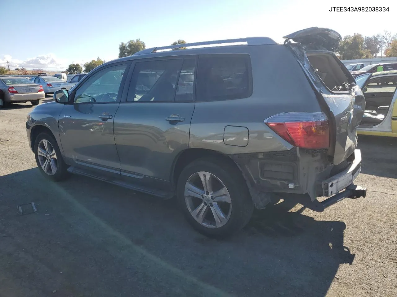 2008 Toyota Highlander Sport VIN: JTEES43A982038334 Lot: 81000204