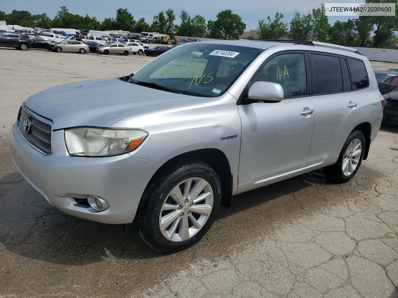 2009 Toyota Highlander Hybrid Limited VIN: JTEEW44A292030600 Lot: 56740284