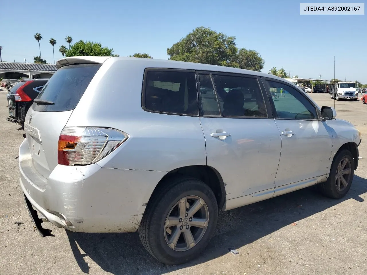 2009 Toyota Highlander VIN: JTEDA41A892002167 Lot: 59903624