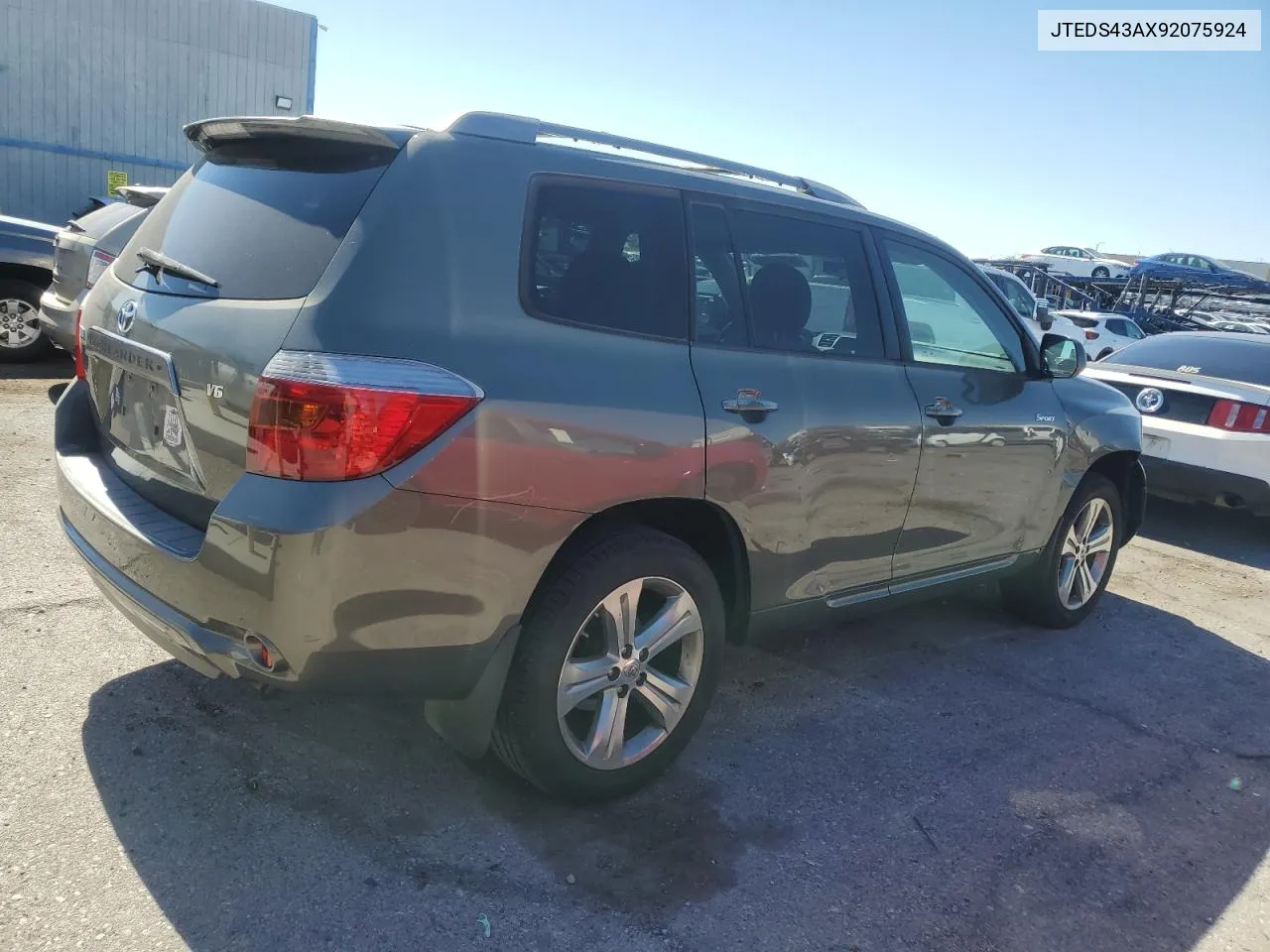 2009 Toyota Highlander Sport VIN: JTEDS43AX92075924 Lot: 60704184