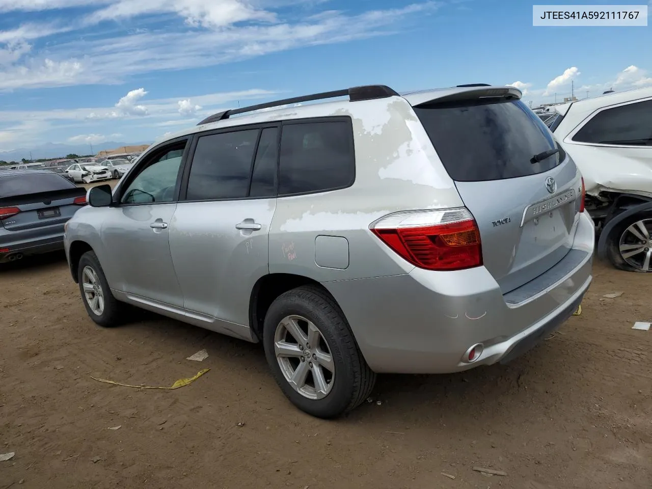 2009 Toyota Highlander VIN: JTEES41A592111767 Lot: 67836344