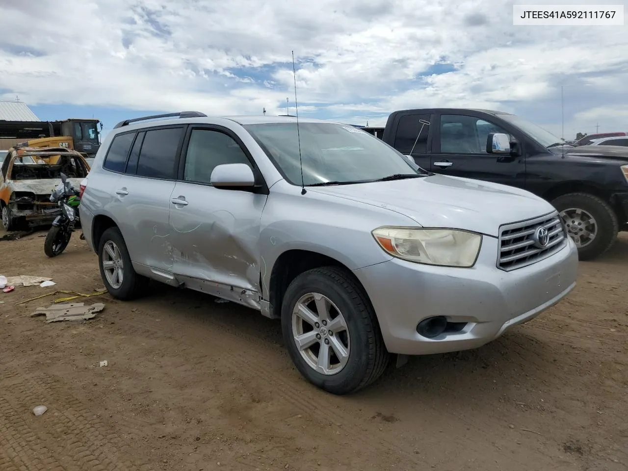 2009 Toyota Highlander VIN: JTEES41A592111767 Lot: 67836344