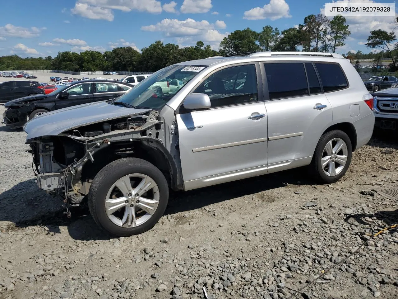 2009 Toyota Highlander Limited VIN: JTEDS42A192079328 Lot: 68015144