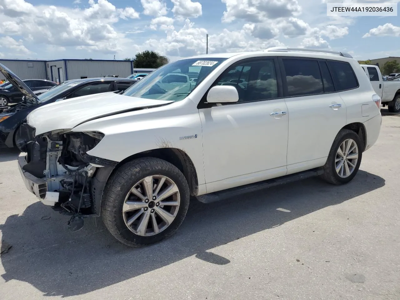 2009 Toyota Highlander Hybrid Limited VIN: JTEEW44A192036436 Lot: 68702824