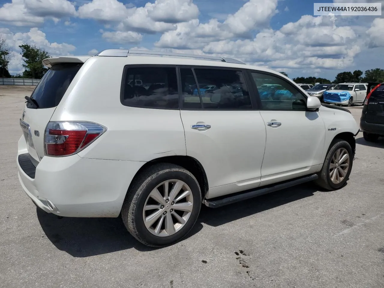 2009 Toyota Highlander Hybrid Limited VIN: JTEEW44A192036436 Lot: 68702824