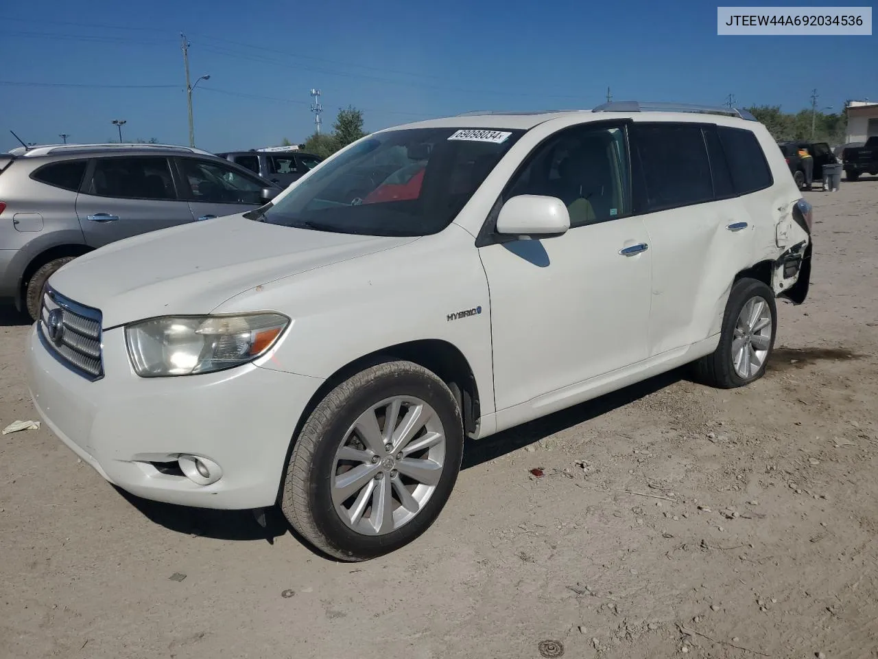 2009 Toyota Highlander Hybrid Limited VIN: JTEEW44A692034536 Lot: 69098034