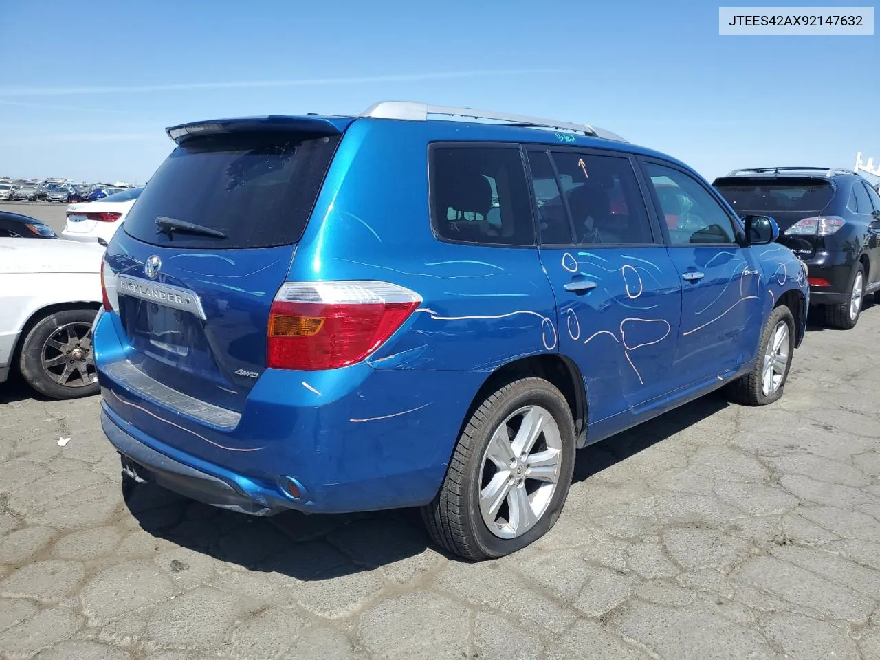 2009 Toyota Highlander Limited VIN: JTEES42AX92147632 Lot: 69139264