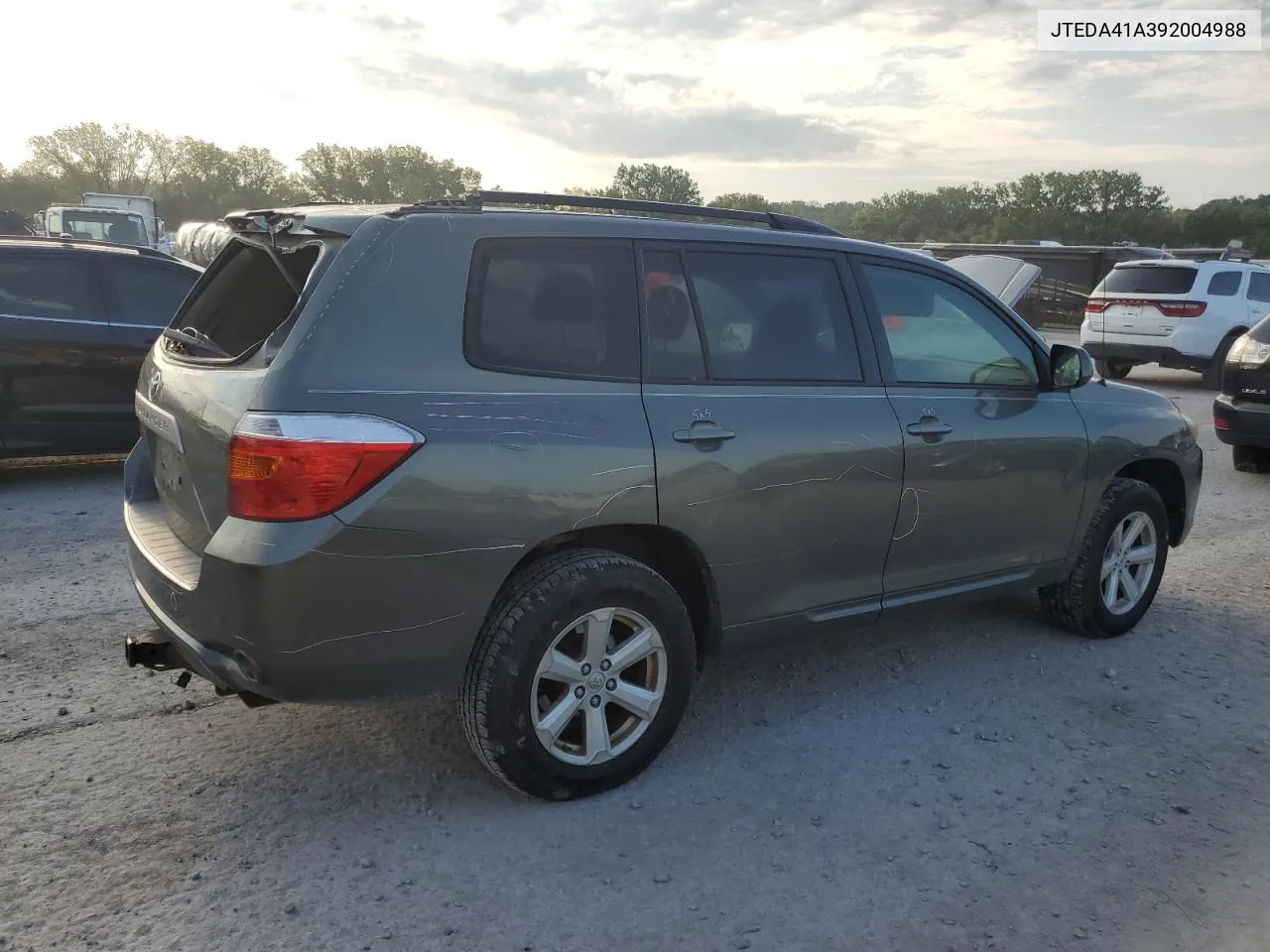 2009 Toyota Highlander VIN: JTEDA41A392004988 Lot: 69622594