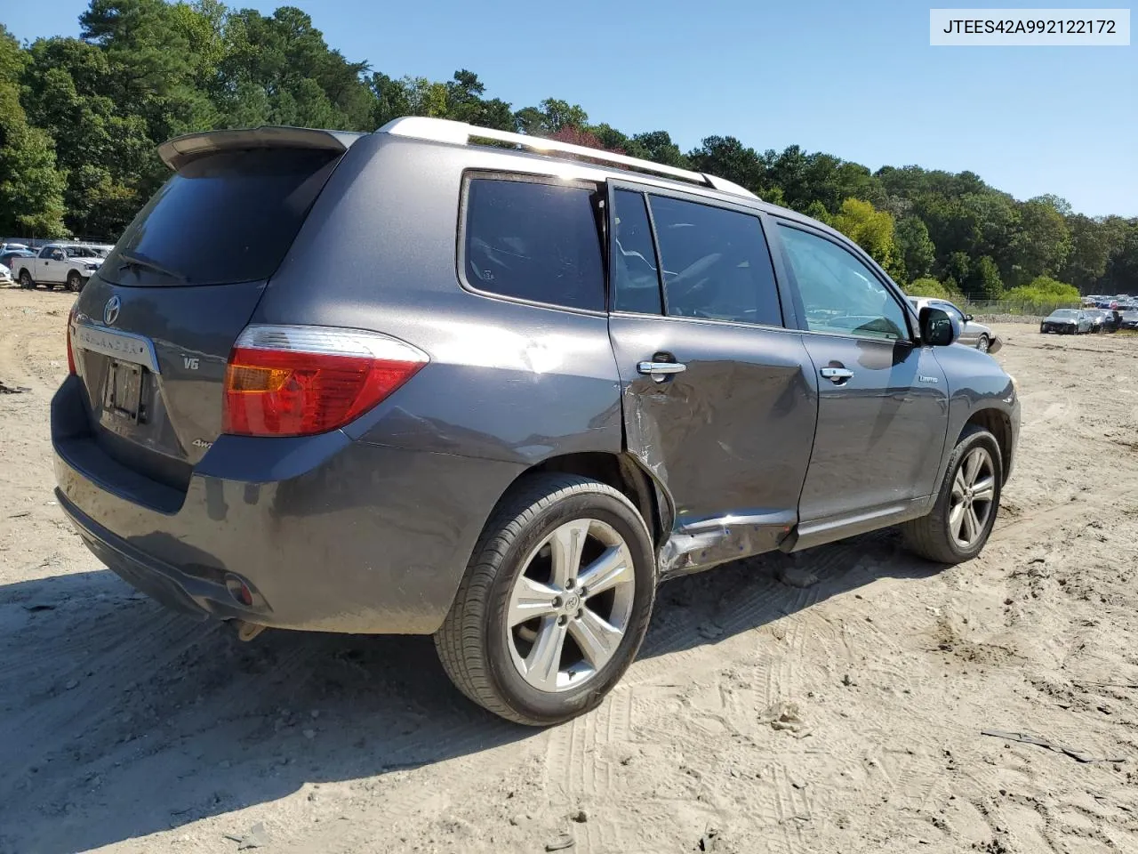 2009 Toyota Highlander Limited VIN: JTEES42A992122172 Lot: 70435734