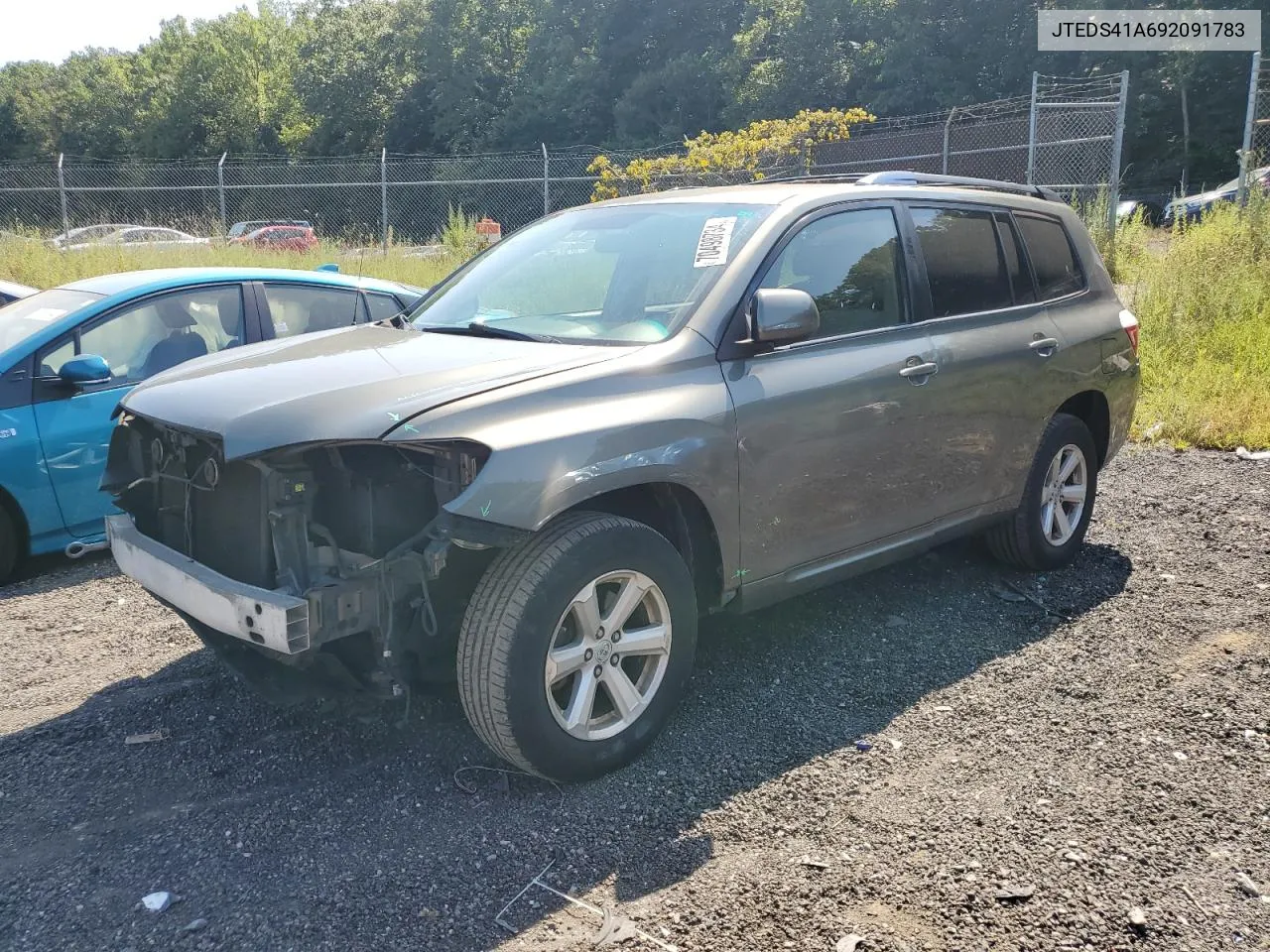 2009 Toyota Highlander VIN: JTEDS41A692091783 Lot: 70498734