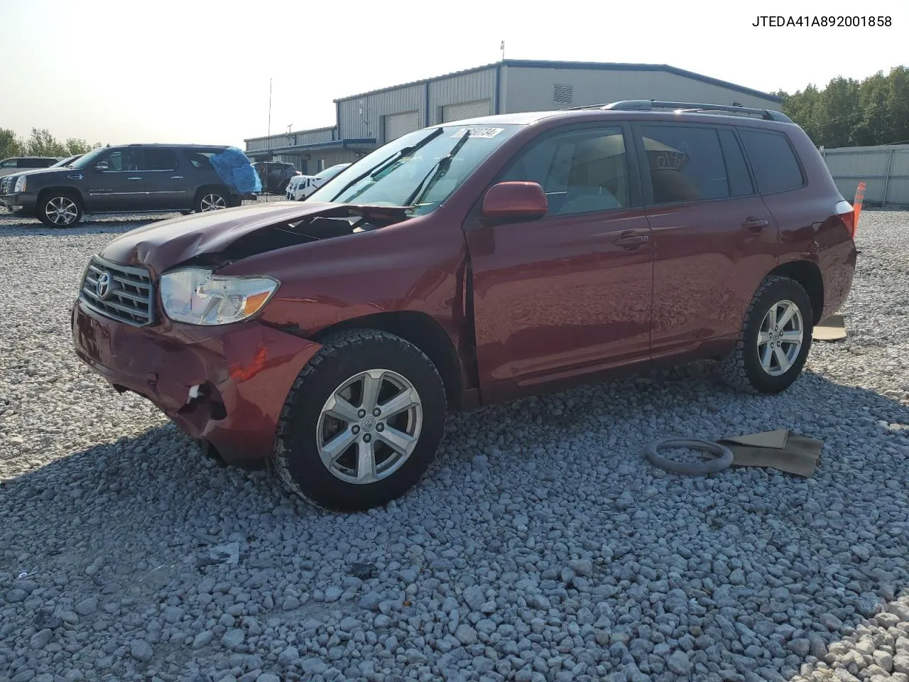 2009 Toyota Highlander VIN: JTEDA41A892001858 Lot: 71050734