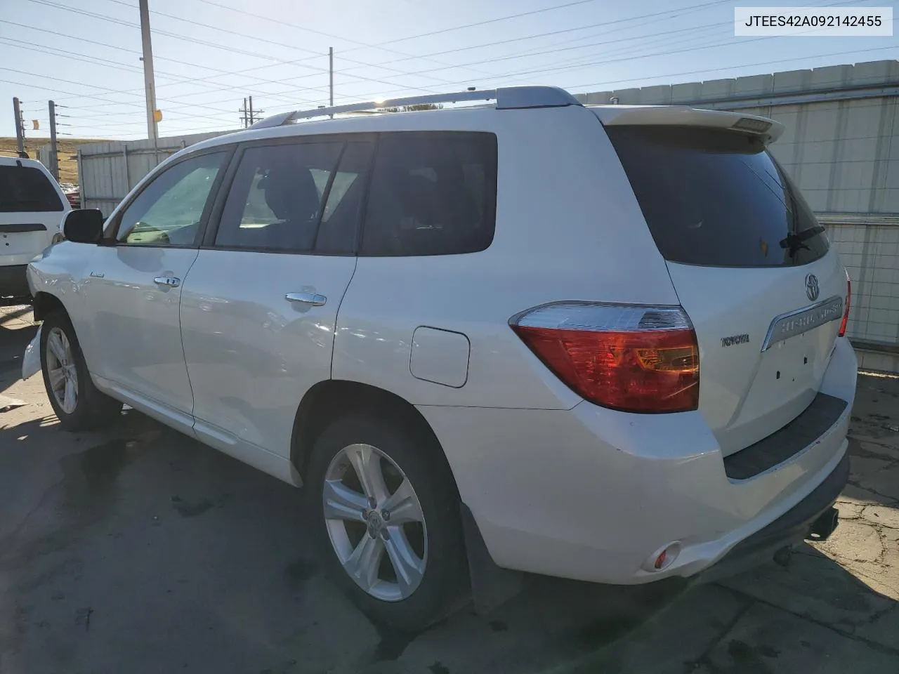 2009 Toyota Highlander Limited VIN: JTEES42A092142455 Lot: 71811864