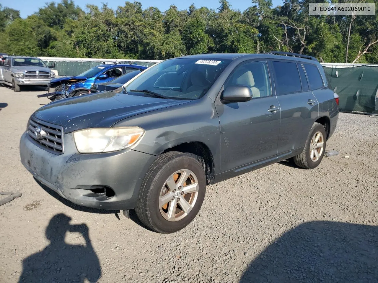 2009 Toyota Highlander VIN: JTEDS41A692069010 Lot: 72073294