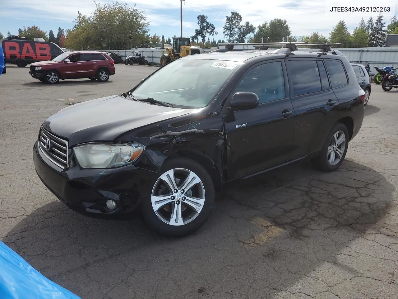 2009 Toyota Highlander Sport VIN: JTEES43A492120263 Lot: 72087634