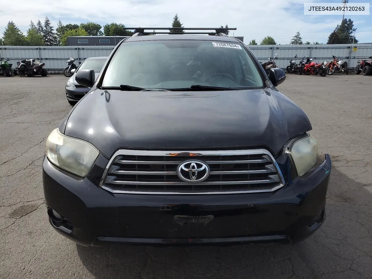 2009 Toyota Highlander Sport VIN: JTEES43A492120263 Lot: 72087634