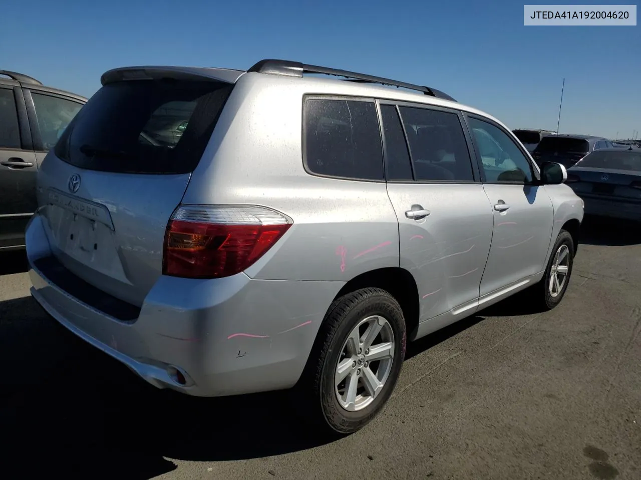 2009 Toyota Highlander VIN: JTEDA41A192004620 Lot: 72964494