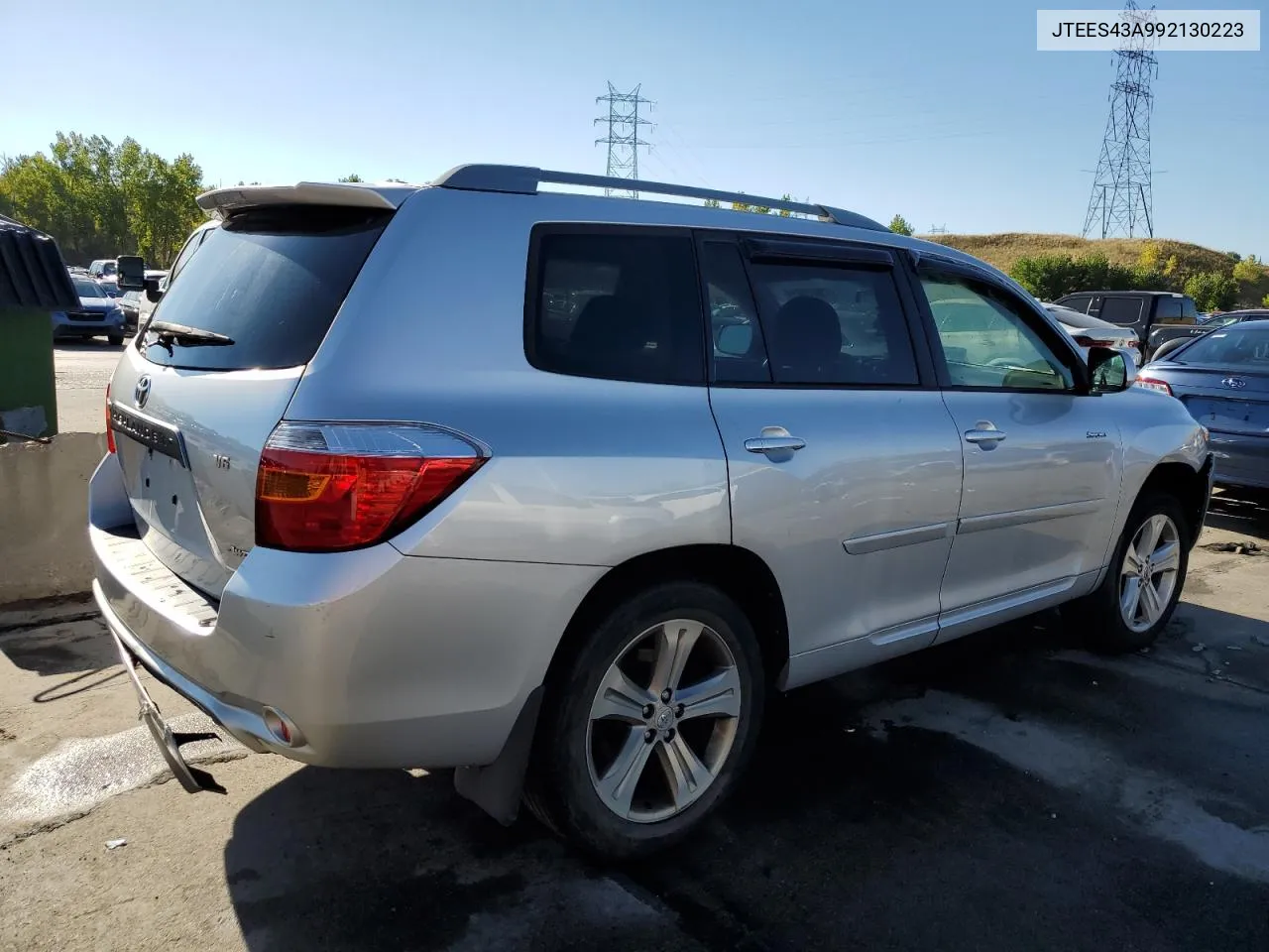 2009 Toyota Highlander Sport VIN: JTEES43A992130223 Lot: 73019014