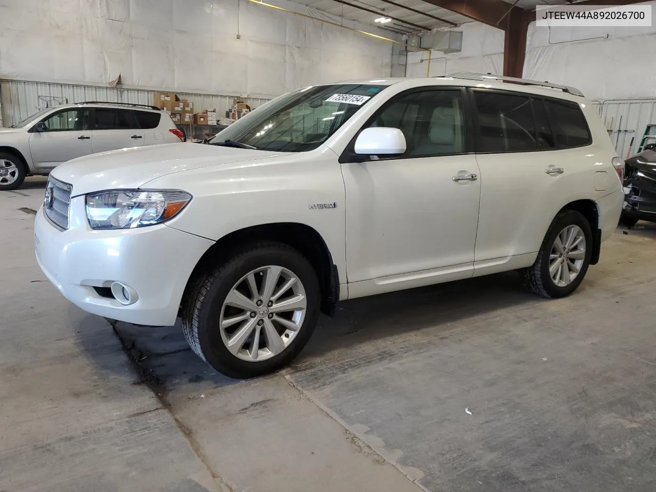 2009 Toyota Highlander Hybrid Limited VIN: JTEEW44A892026700 Lot: 73560154