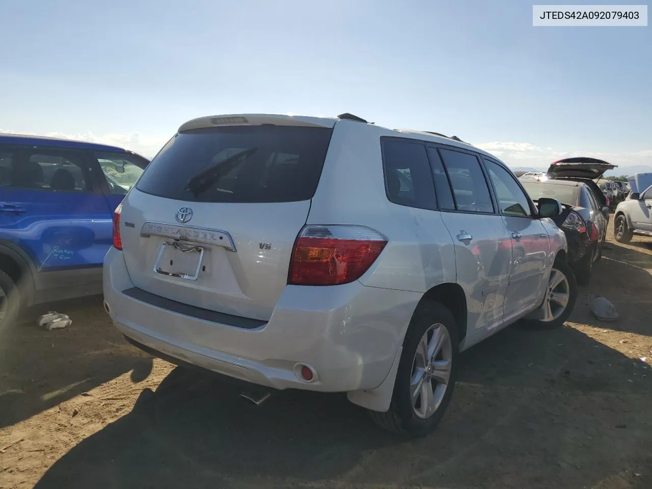 2009 Toyota Highlander Limited VIN: JTEDS42A092079403 Lot: 73572374