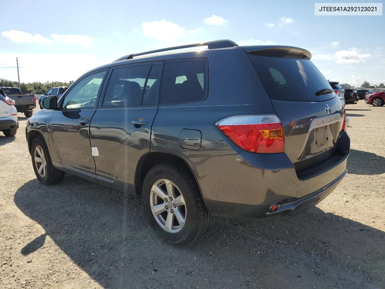 2009 Toyota Highlander VIN: JTEES41A292123021 Lot: 74110944