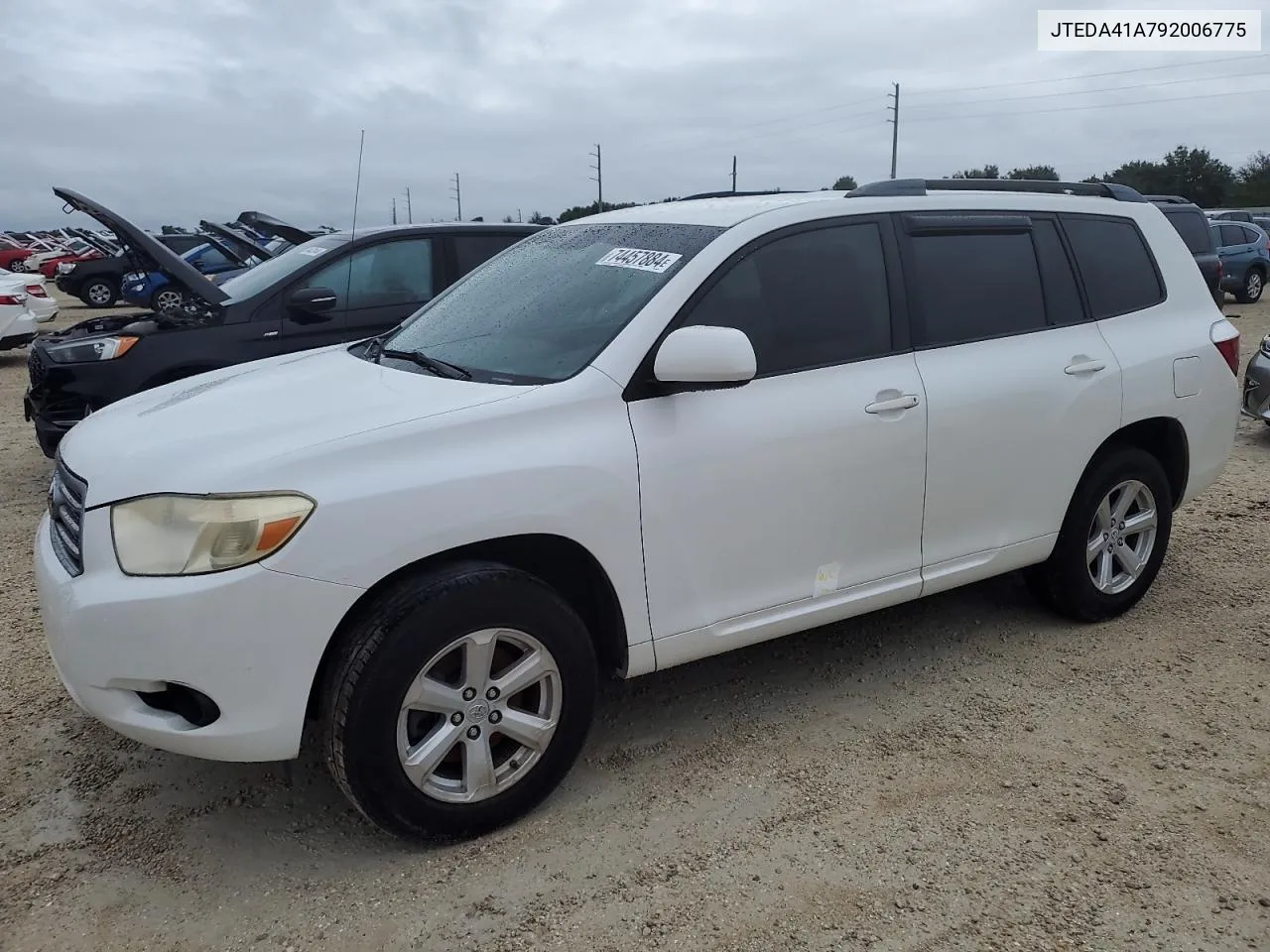 2009 Toyota Highlander VIN: JTEDA41A792006775 Lot: 74457884