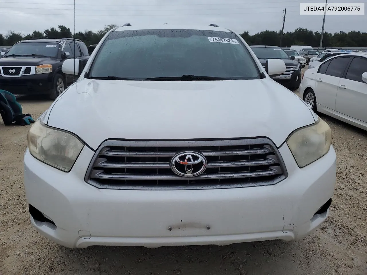 2009 Toyota Highlander VIN: JTEDA41A792006775 Lot: 74457884