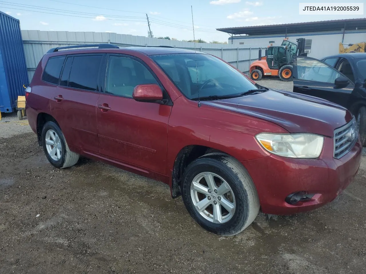 2009 Toyota Highlander VIN: JTEDA41A192005539 Lot: 74671814