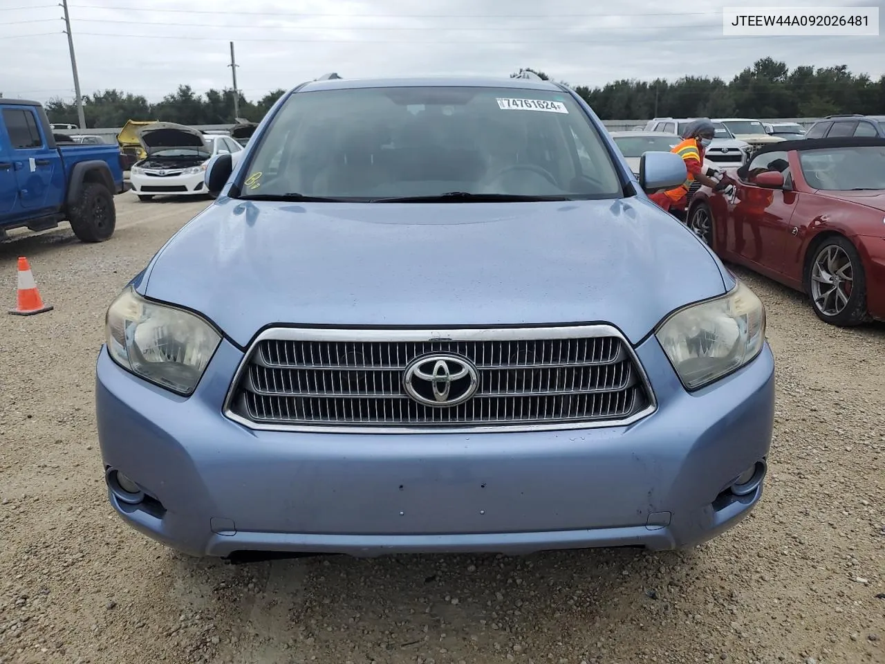 2009 Toyota Highlander Hybrid Limited VIN: JTEEW44A092026481 Lot: 74761624