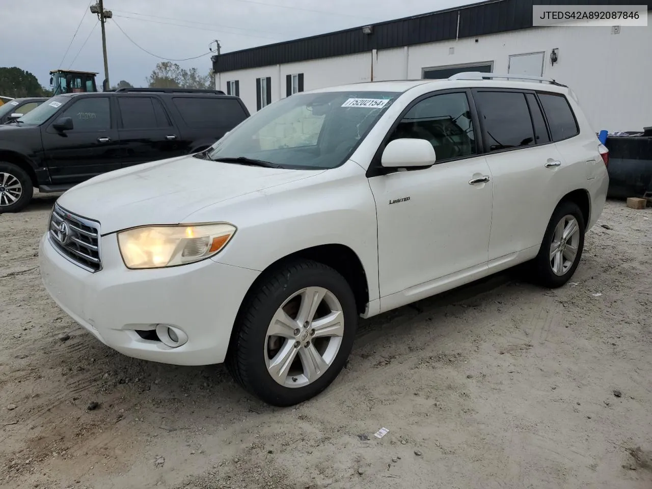 2009 Toyota Highlander Limited VIN: JTEDS42A892087846 Lot: 75202154