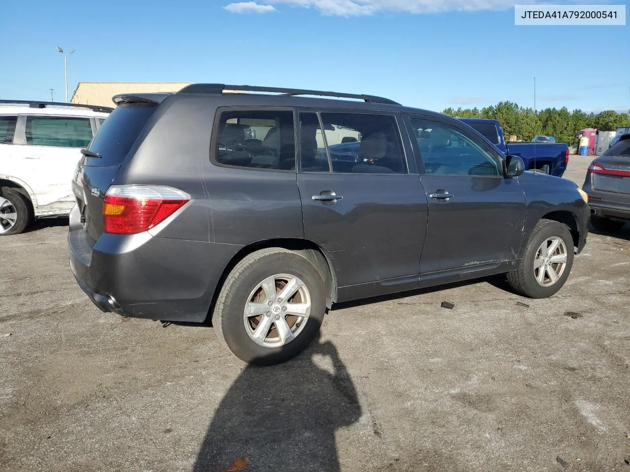 2009 Toyota Highlander VIN: JTEDA41A792000541 Lot: 75711754