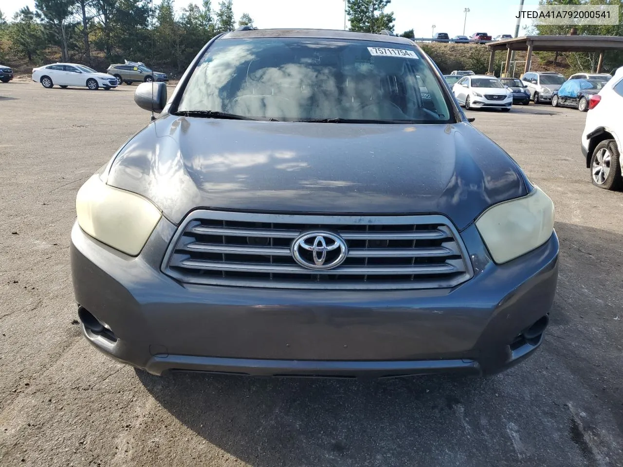 2009 Toyota Highlander VIN: JTEDA41A792000541 Lot: 75711754