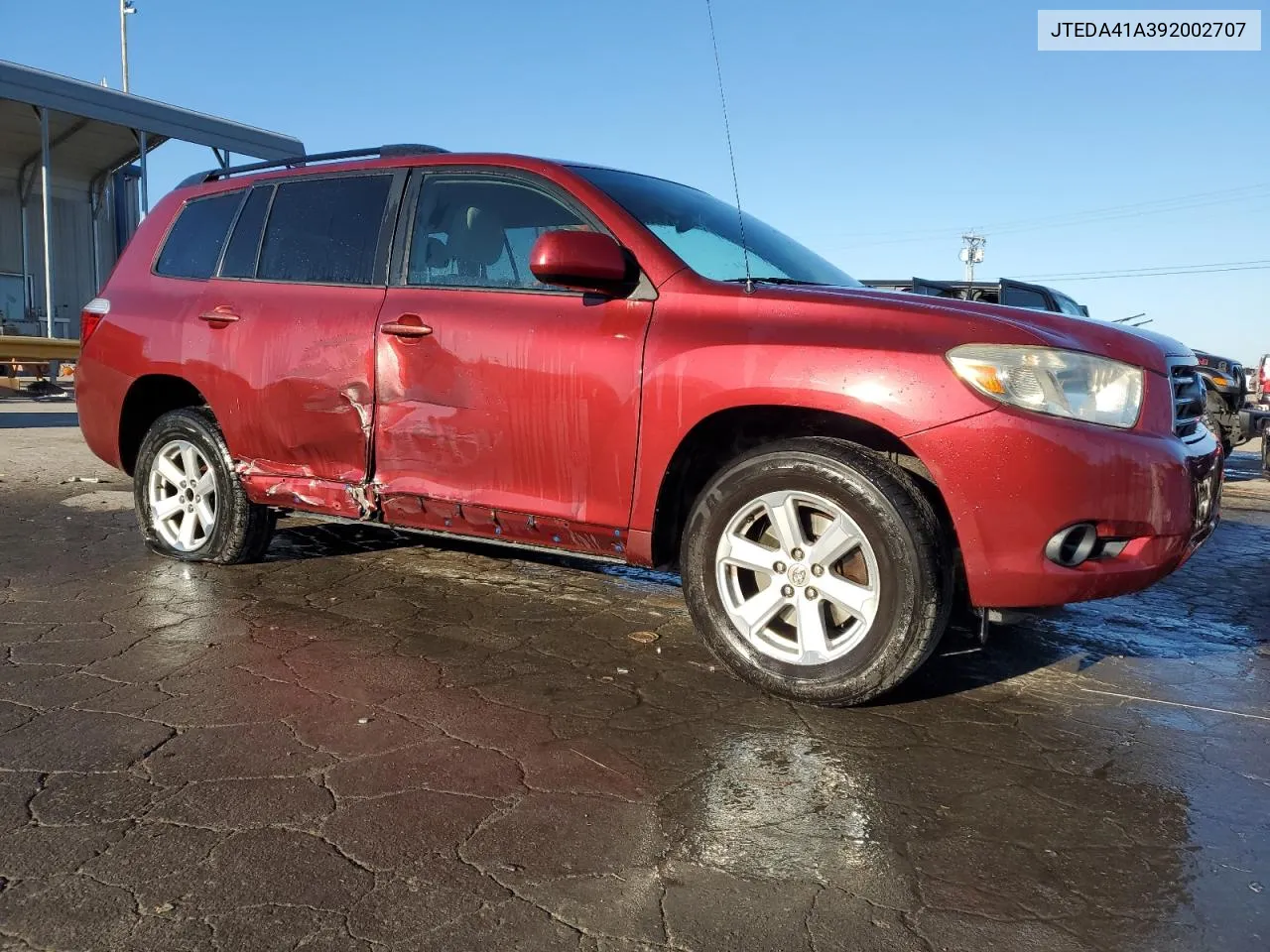 2009 Toyota Highlander VIN: JTEDA41A392002707 Lot: 76501534