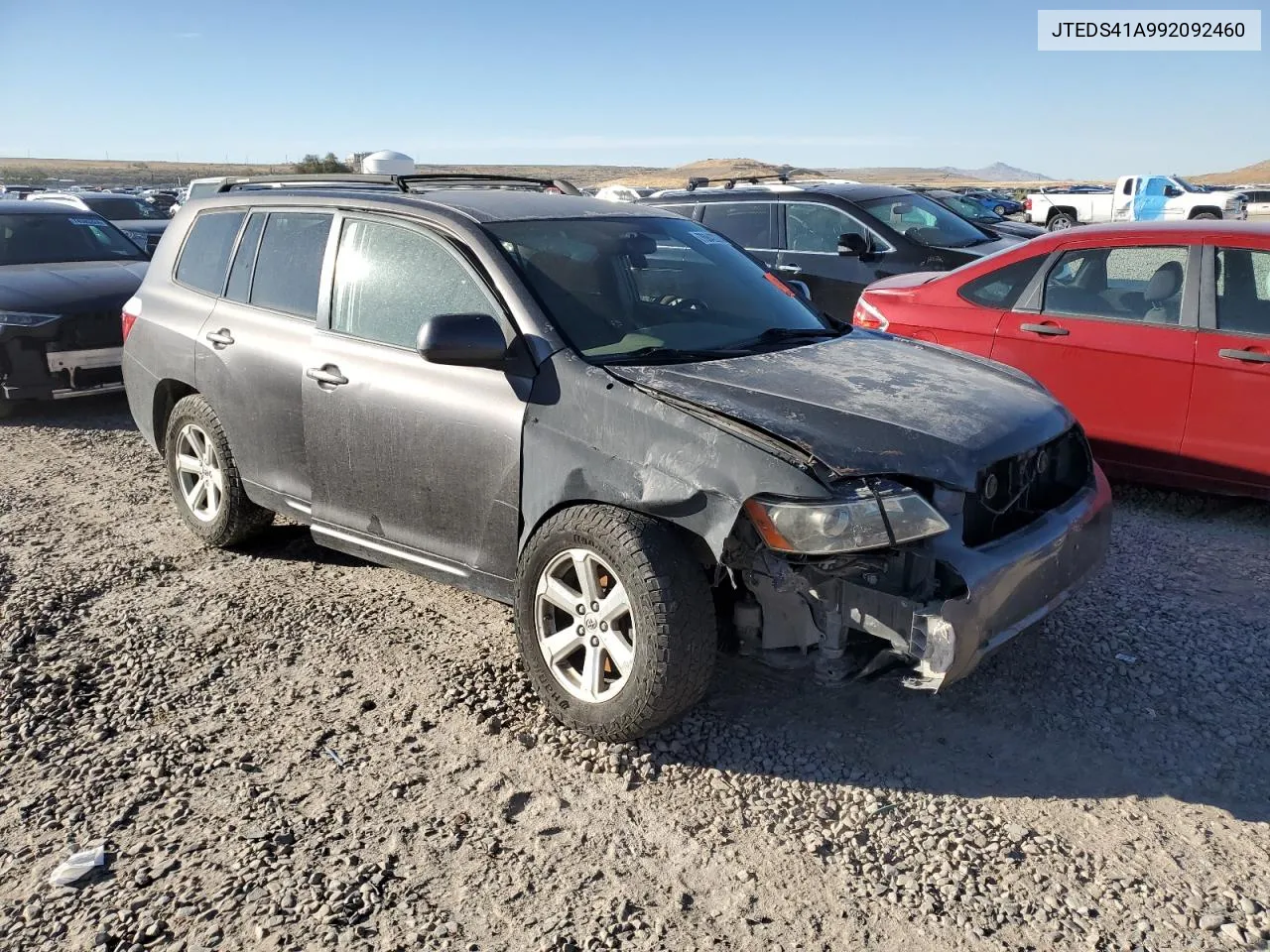 2009 Toyota Highlander VIN: JTEDS41A992092460 Lot: 76842024