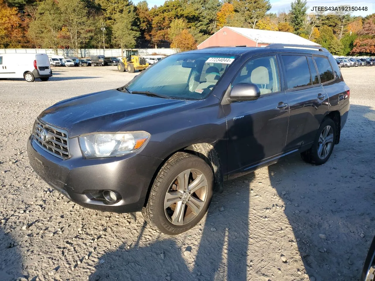 2009 Toyota Highlander Sport VIN: JTEES43A192150448 Lot: 77234044