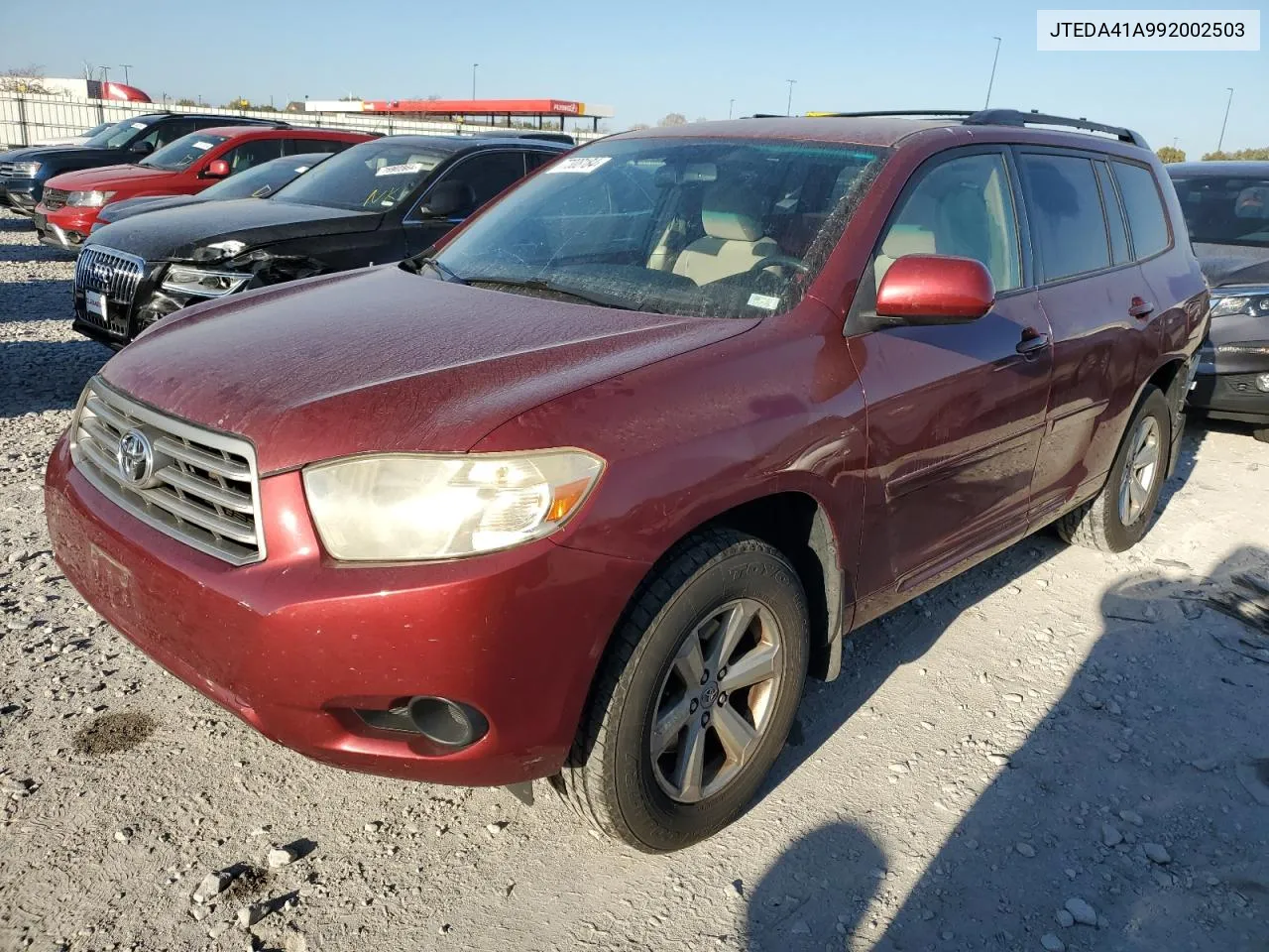 2009 Toyota Highlander VIN: JTEDA41A992002503 Lot: 77308184