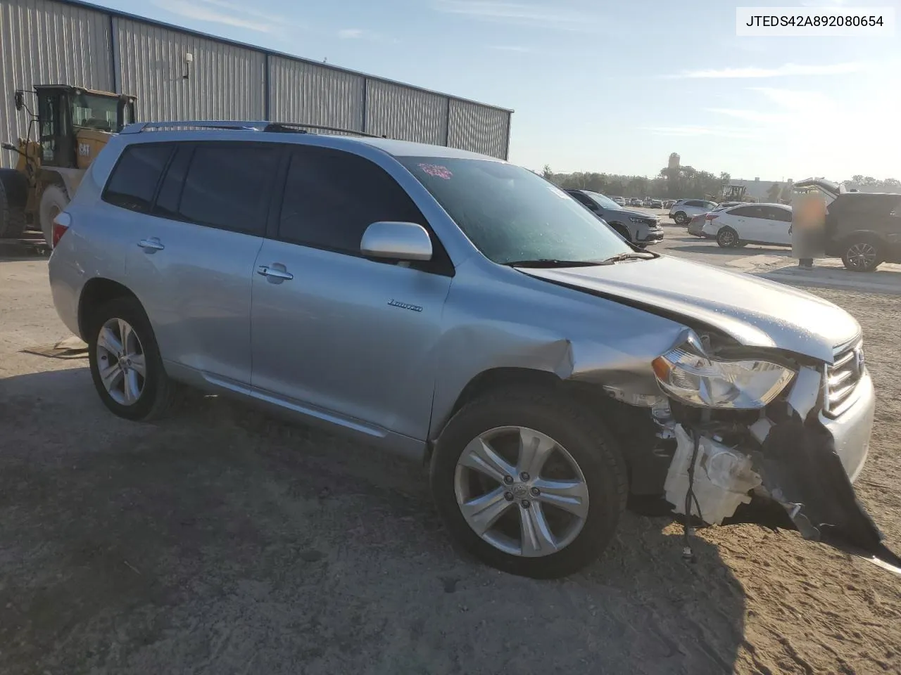 2009 Toyota Highlander Limited VIN: JTEDS42A892080654 Lot: 78075194