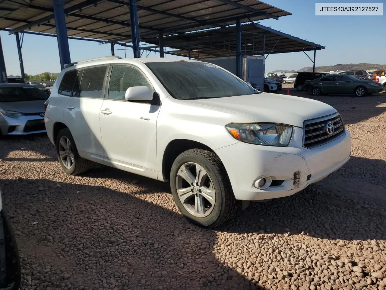 2009 Toyota Highlander Sport VIN: JTEES43A392127527 Lot: 78316784