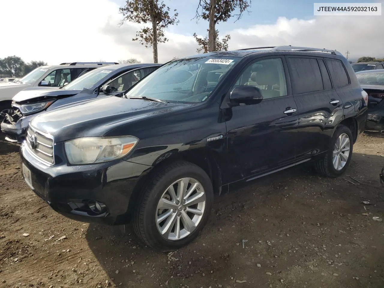 2009 Toyota Highlander Hybrid Limited VIN: JTEEW44A592032163 Lot: 78553424